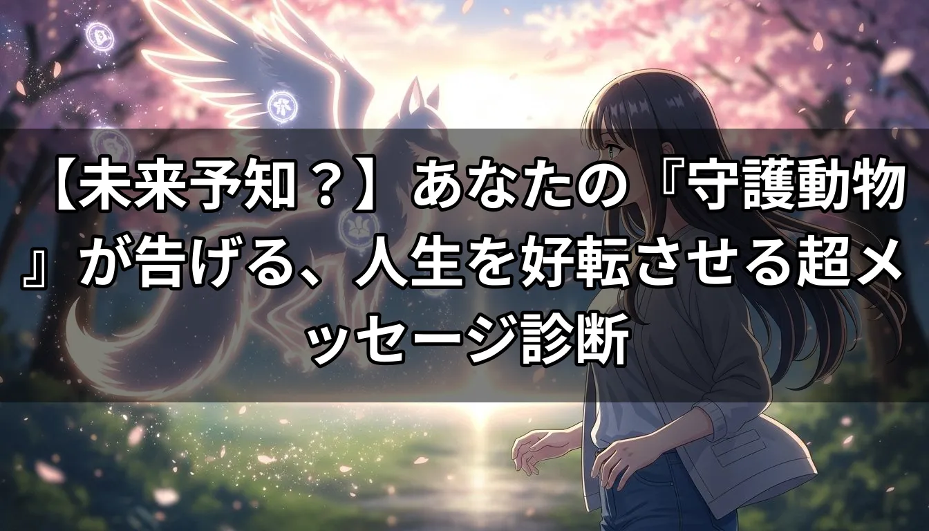 【未来予知？】あなたの『守護動物』が告げる、人生を好転させる超メッセージ診断