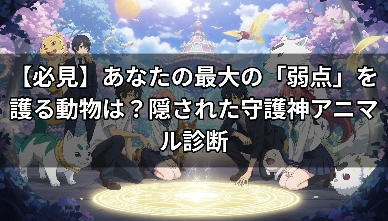【必見】あなたの最大の「弱点」を護る動物は？隠された守護神アニマル診断