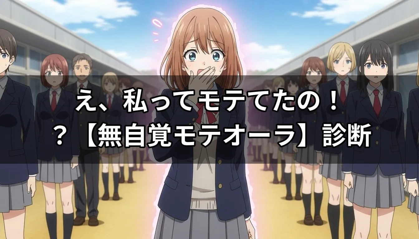 え、私ってモテてたの！？【無自覚モテオーラ】診断