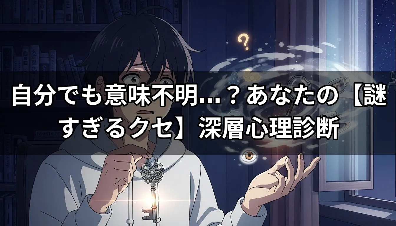 自分でも意味不明…？あなたの【謎すぎるクセ】深層心理診断