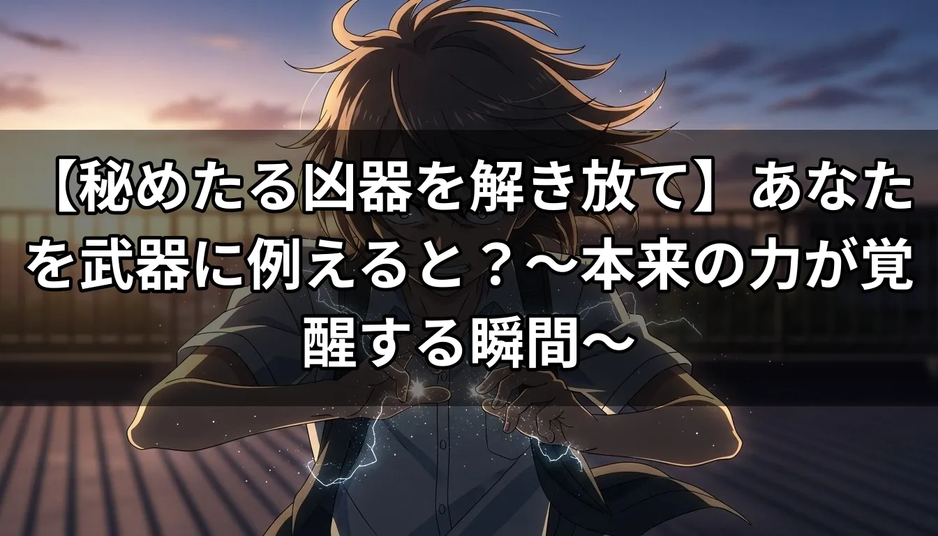 【秘めたる凶器を解き放て】あなたを武器に例えると？〜本来の力が覚醒する瞬間〜