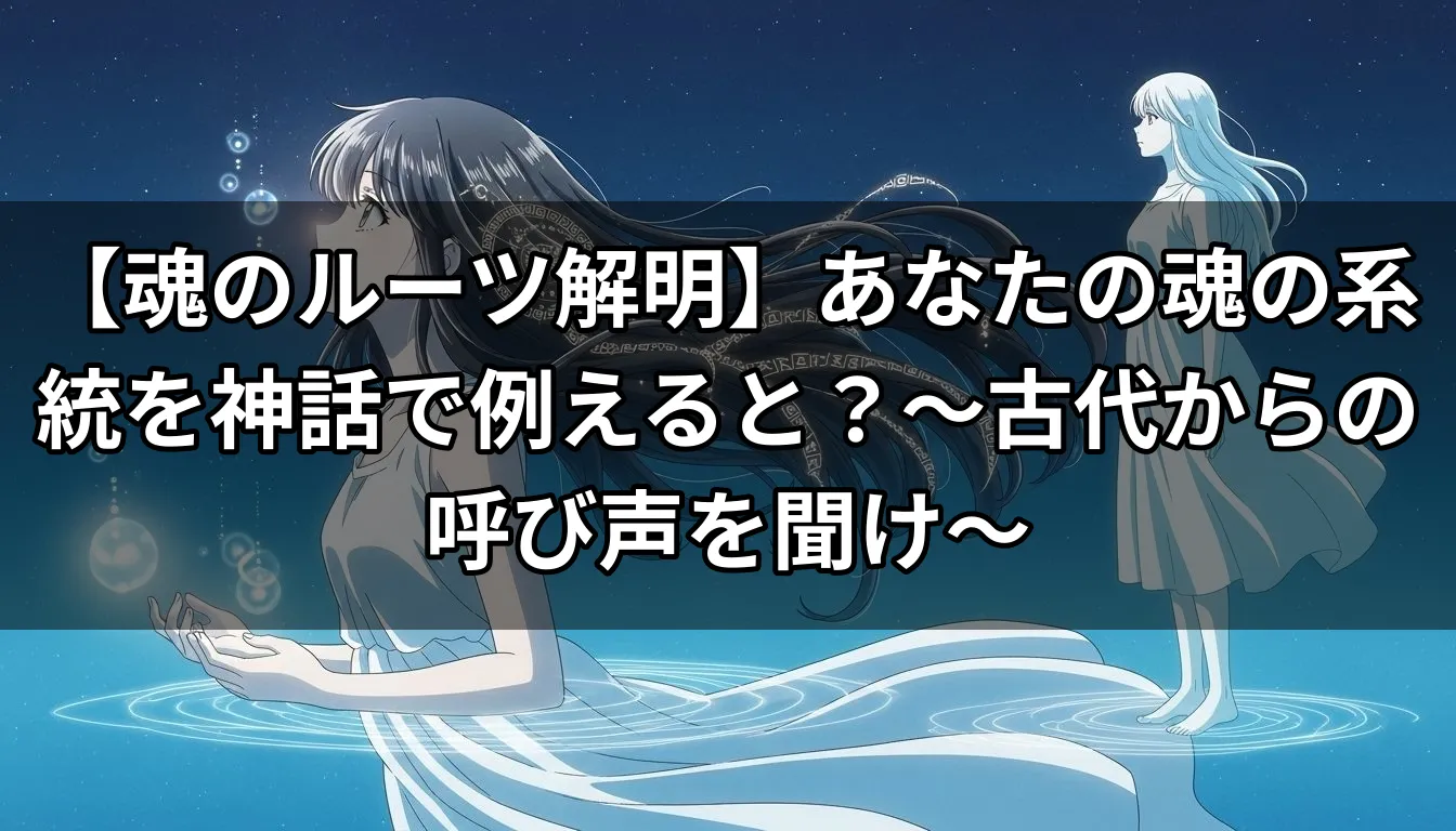 【魂のルーツ解明】あなたの魂の系統を神話で例えると？〜古代からの呼び声を聞け〜