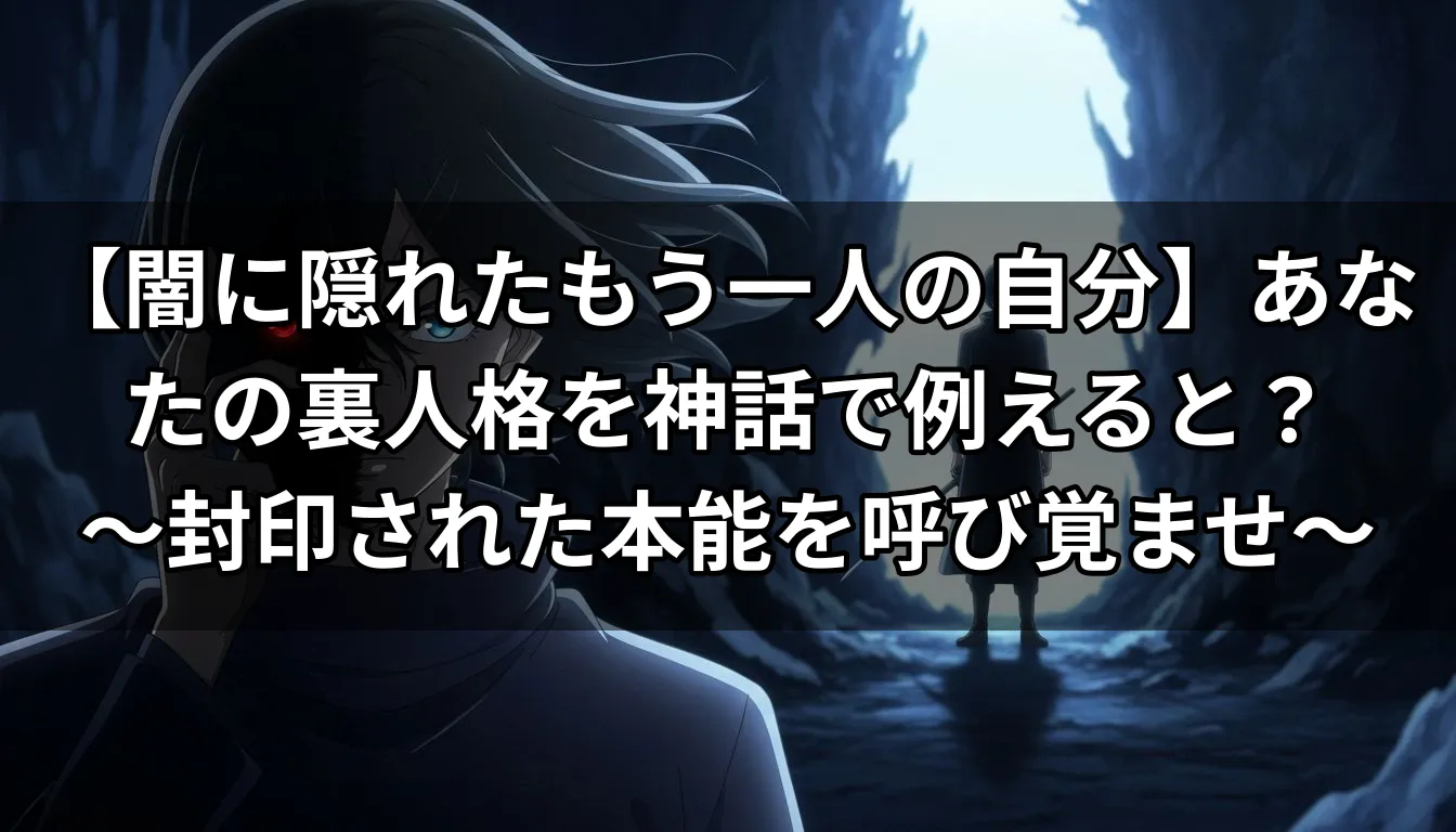 【闇に隠れたもう一人の自分】あなたの裏人格を神話で例えると？〜封印された本能を呼び覚ませ〜