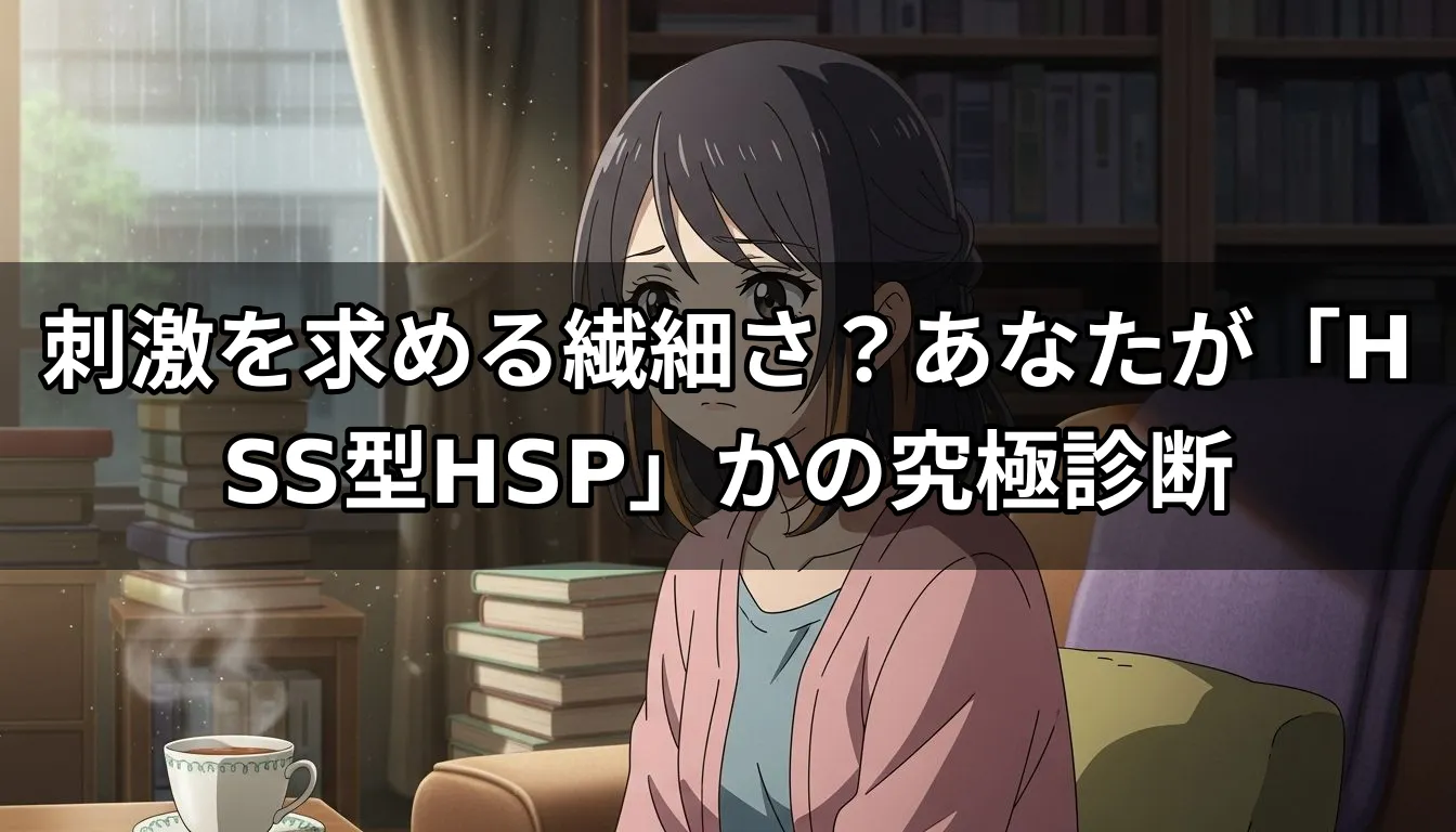 刺激を求める繊細さ？あなたが「HSS型HSP」かの究極診断