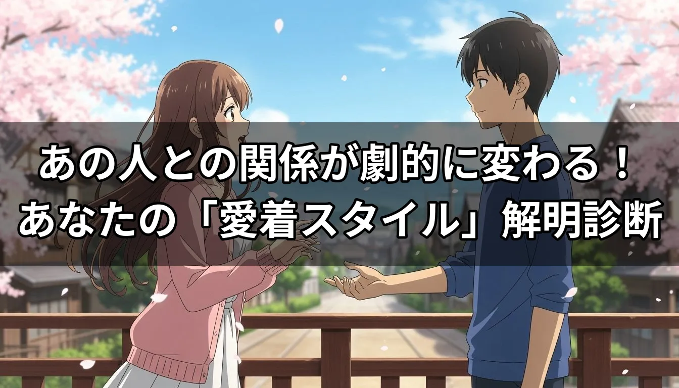 あの人との関係が劇的に変わる！あなたの「愛着スタイル」解明診断