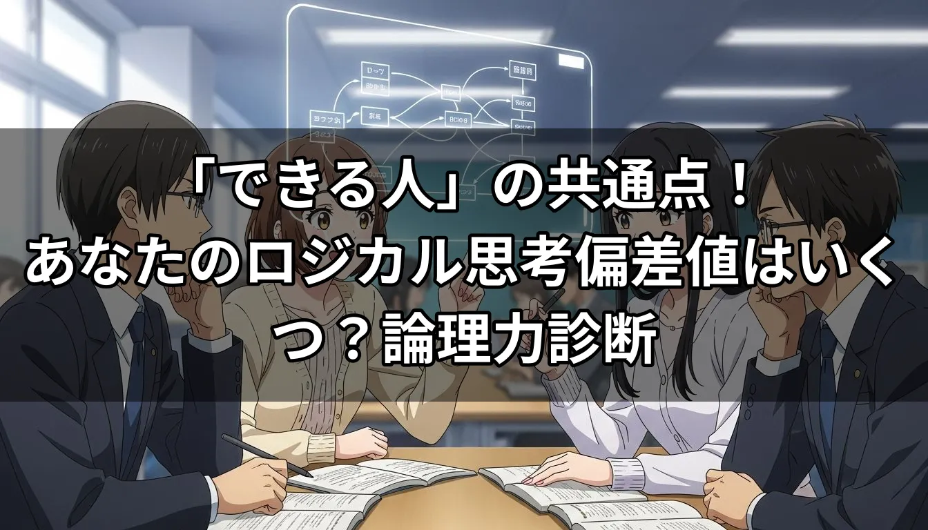 「できる人」の共通点！あなたのロジカル思考偏差値はいくつ？論理力診断