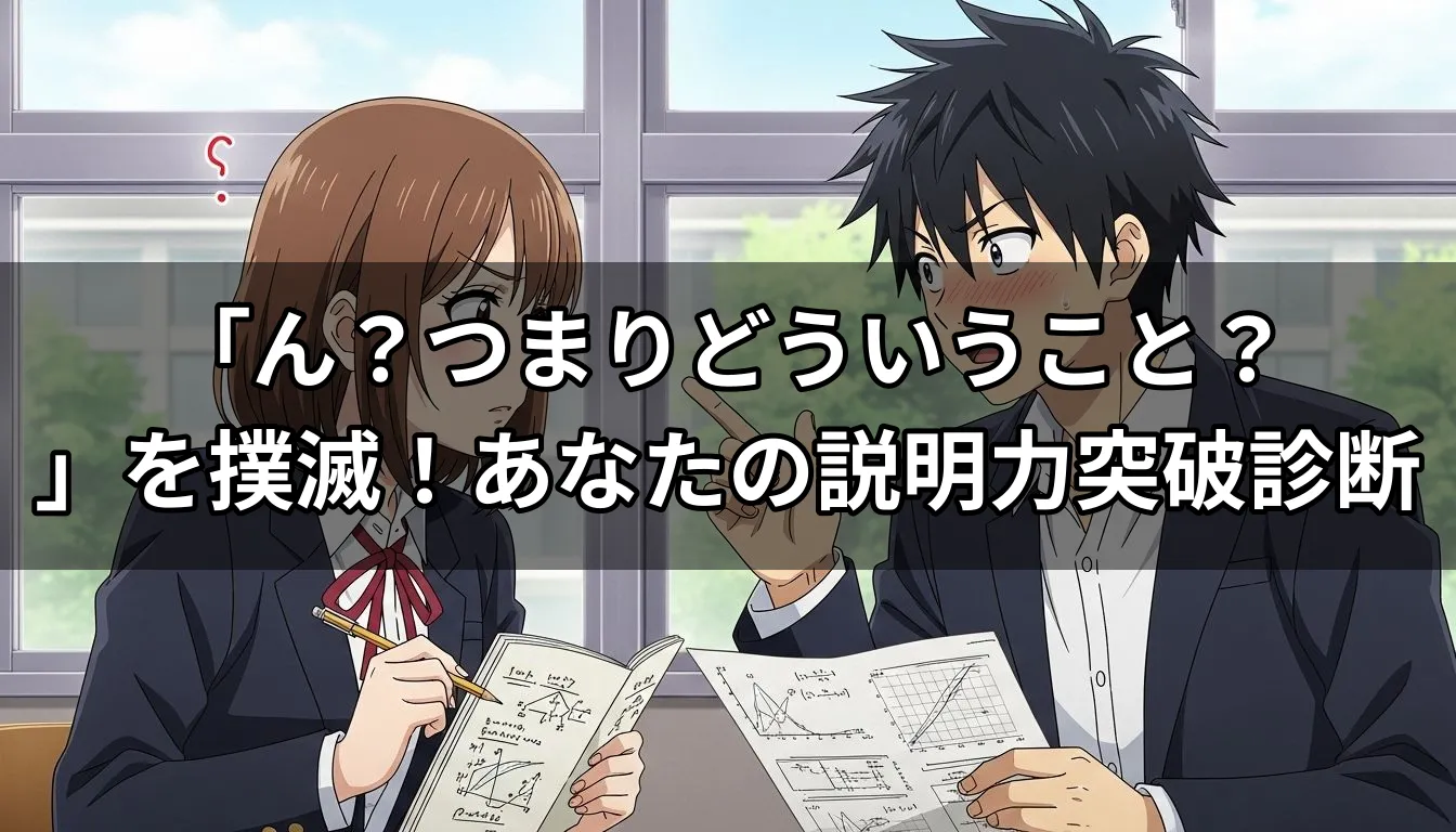 「ん？つまりどういうこと？」を撲滅！あなたの説明力突破診断