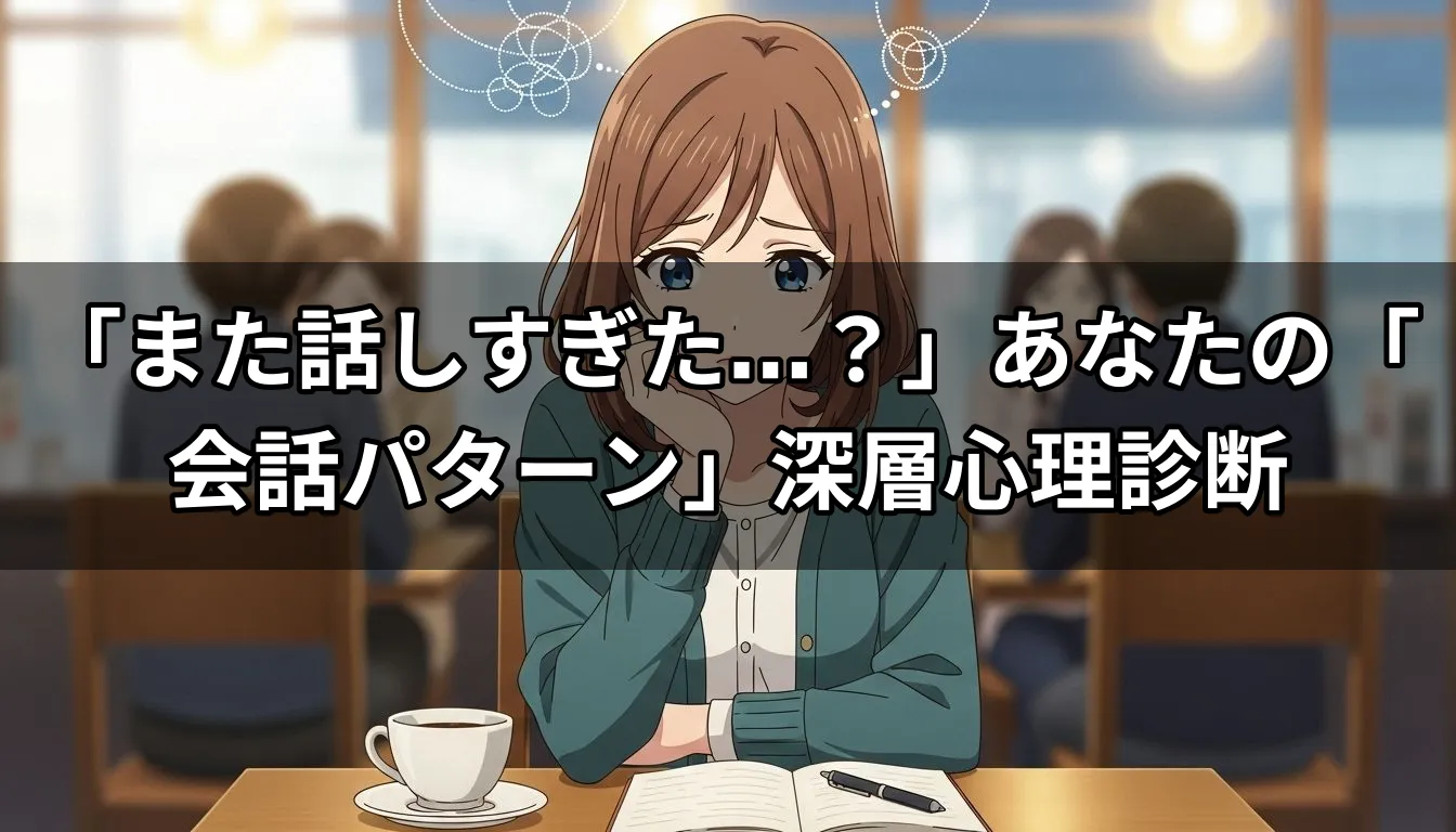 「また話しすぎた…？」あなたの「会話パターン」深層心理診断