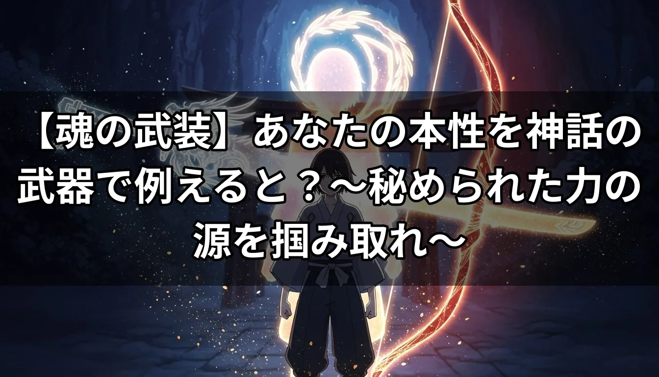 【魂の武装】あなたの本性を神話の武器で例えると？〜秘められた力の源を掴み取れ〜