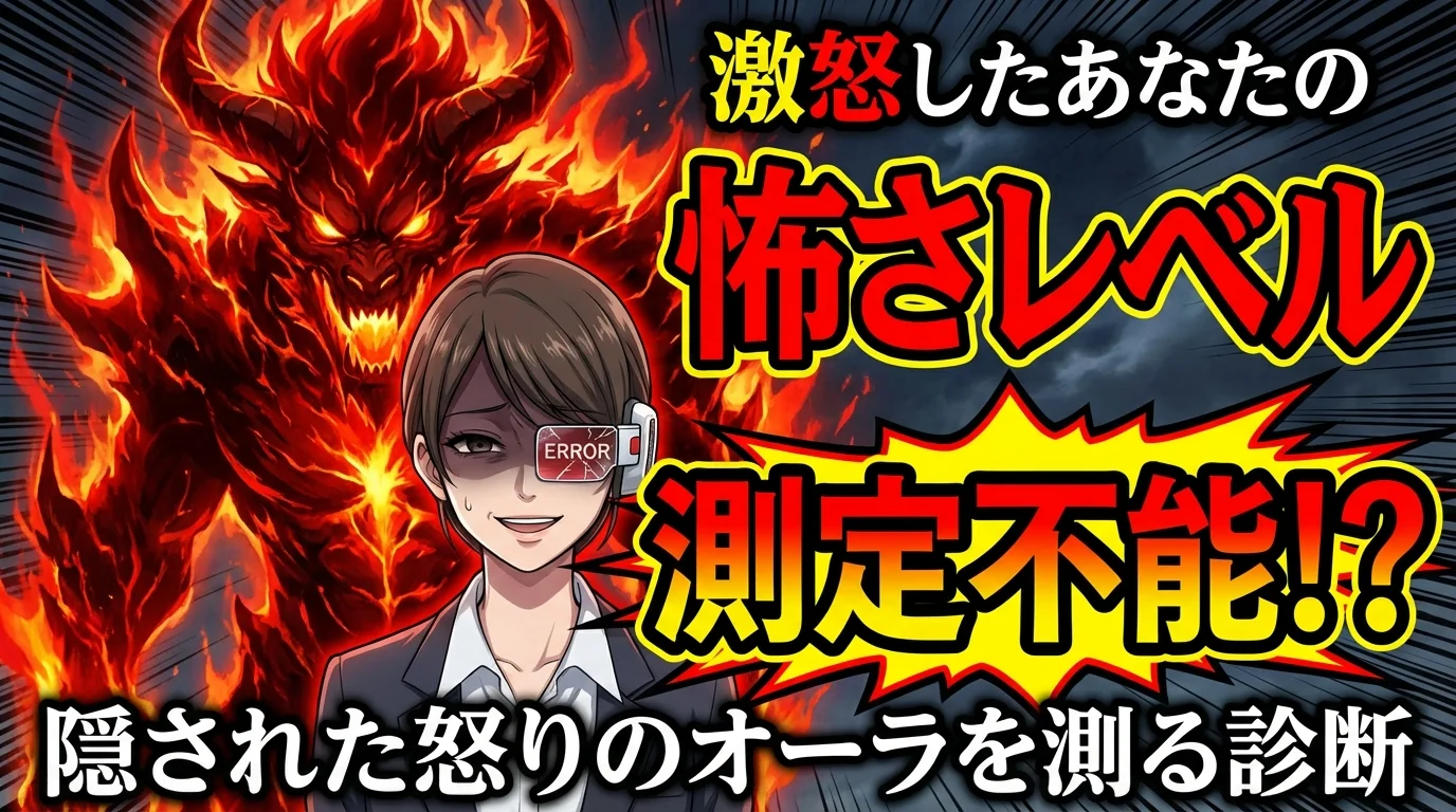 激怒したあなたの「怖さレベル」診断！〜隠された怒りのオーラを測る〜