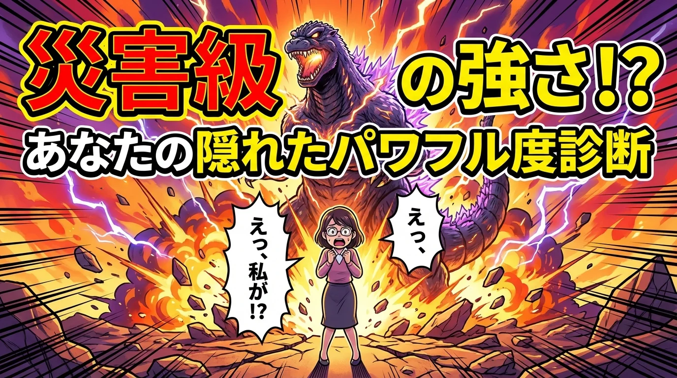 「災害級」の強さ！？あなたの隠れたパワフル度診断