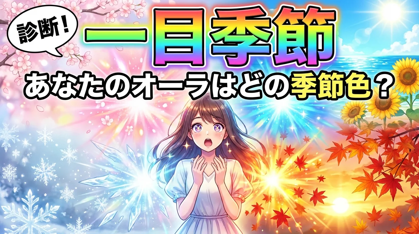 一目惚れならぬ「一目季節」診断！あなたのオーラはどの季節色？