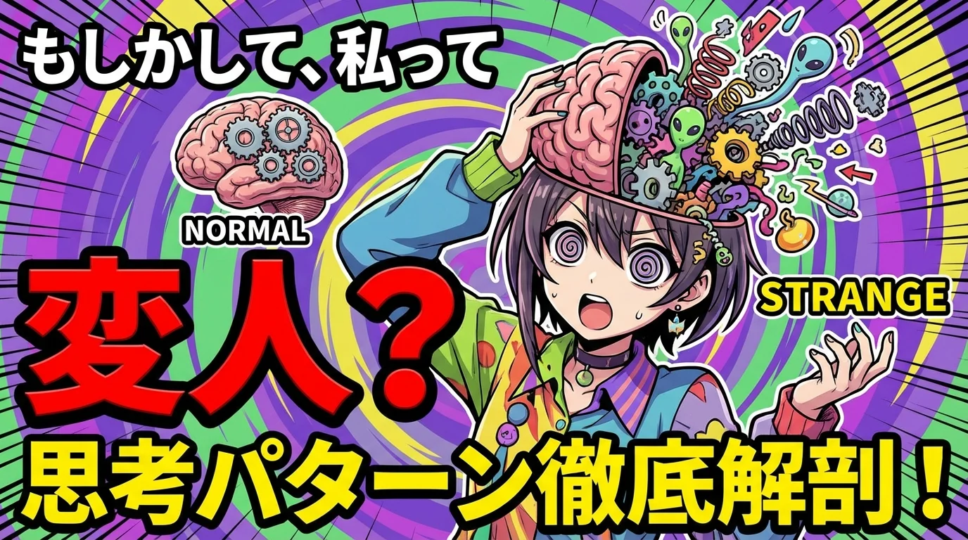 もしかして、私って「変人」？あなたの「思考パターン」徹底解剖！
