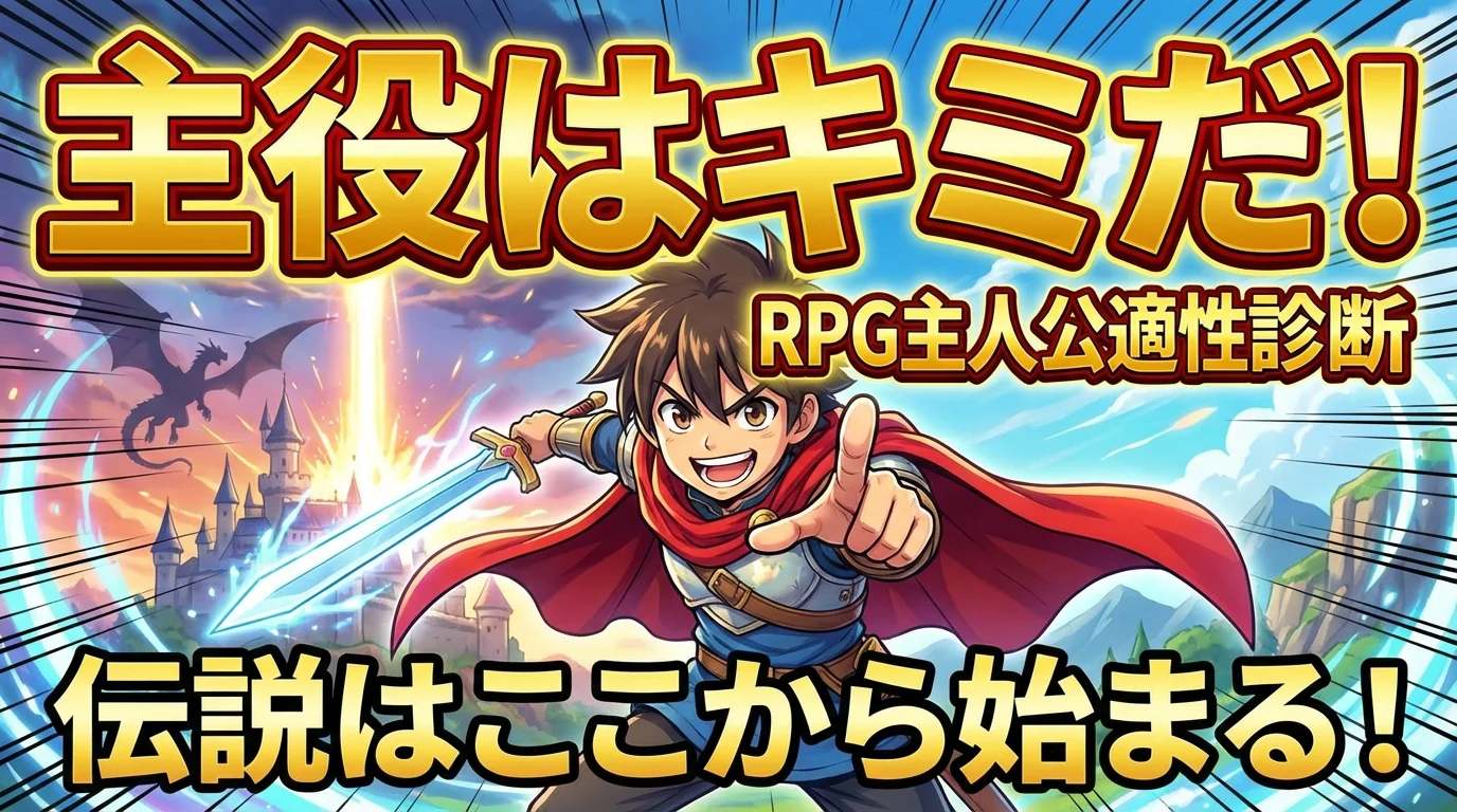 物語の主役はあなた！『RPG主人公適性診断』～伝説はここから始まる！
