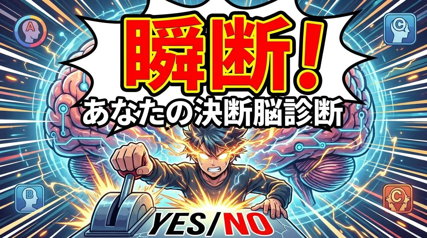 あなたはどのタイプ？瞬断！あなたの決断脳診断