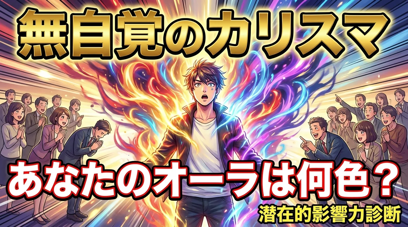 【無自覚のカリスマ】周囲を動かすあなたのオーラは何色？潜在的影響力診断