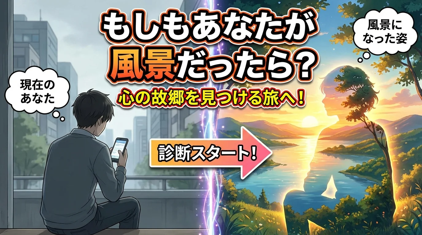 「もしもあなたが風景だったら」診断！心の故郷を見つける旅へ