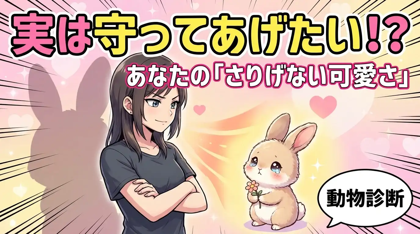【実は守ってあげたい存在？】あなたの「さりげない可愛さ」を動物に例えると？診断