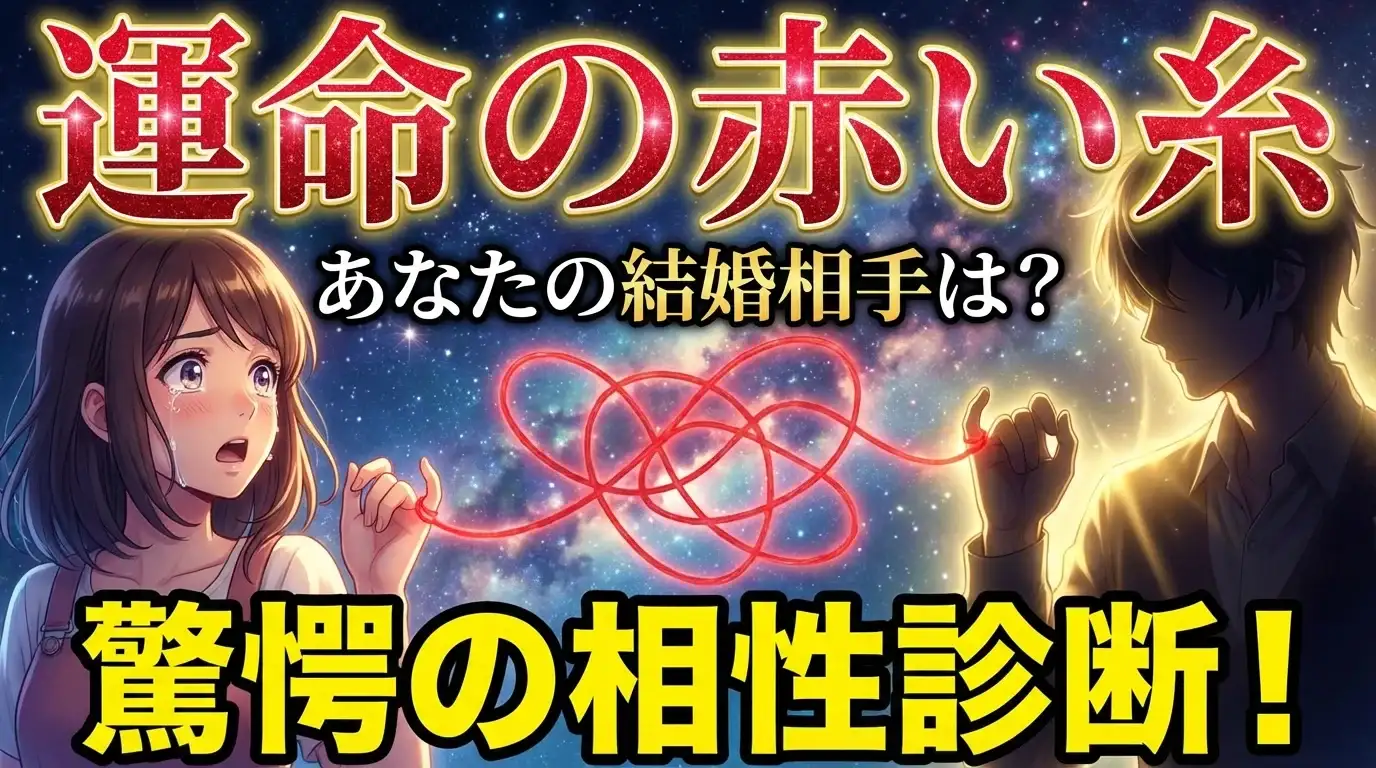 【運命の赤い糸】あなたの結婚相手はどんな人？〜驚愕の結婚相性診断〜