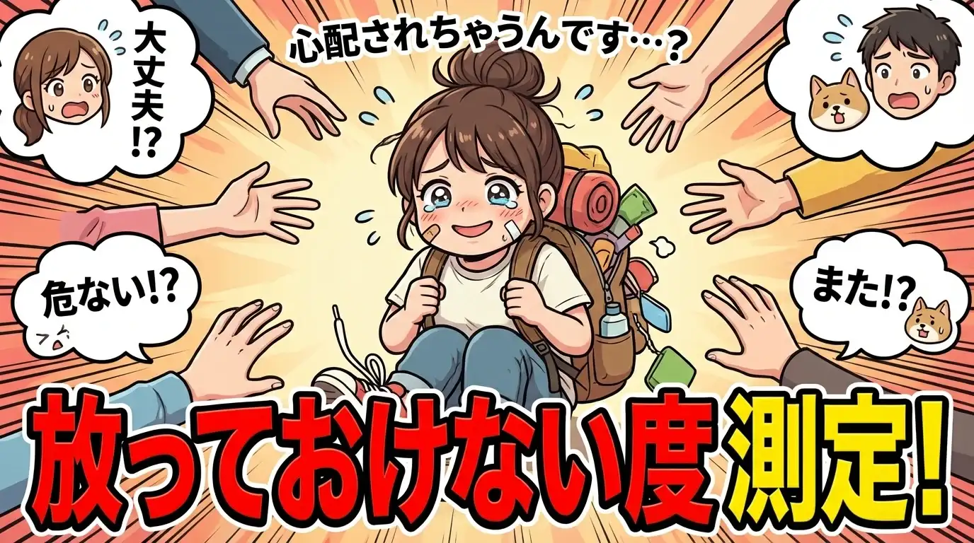 心配されちゃうんです…？あなたの【なんか放っておけない度】測定！