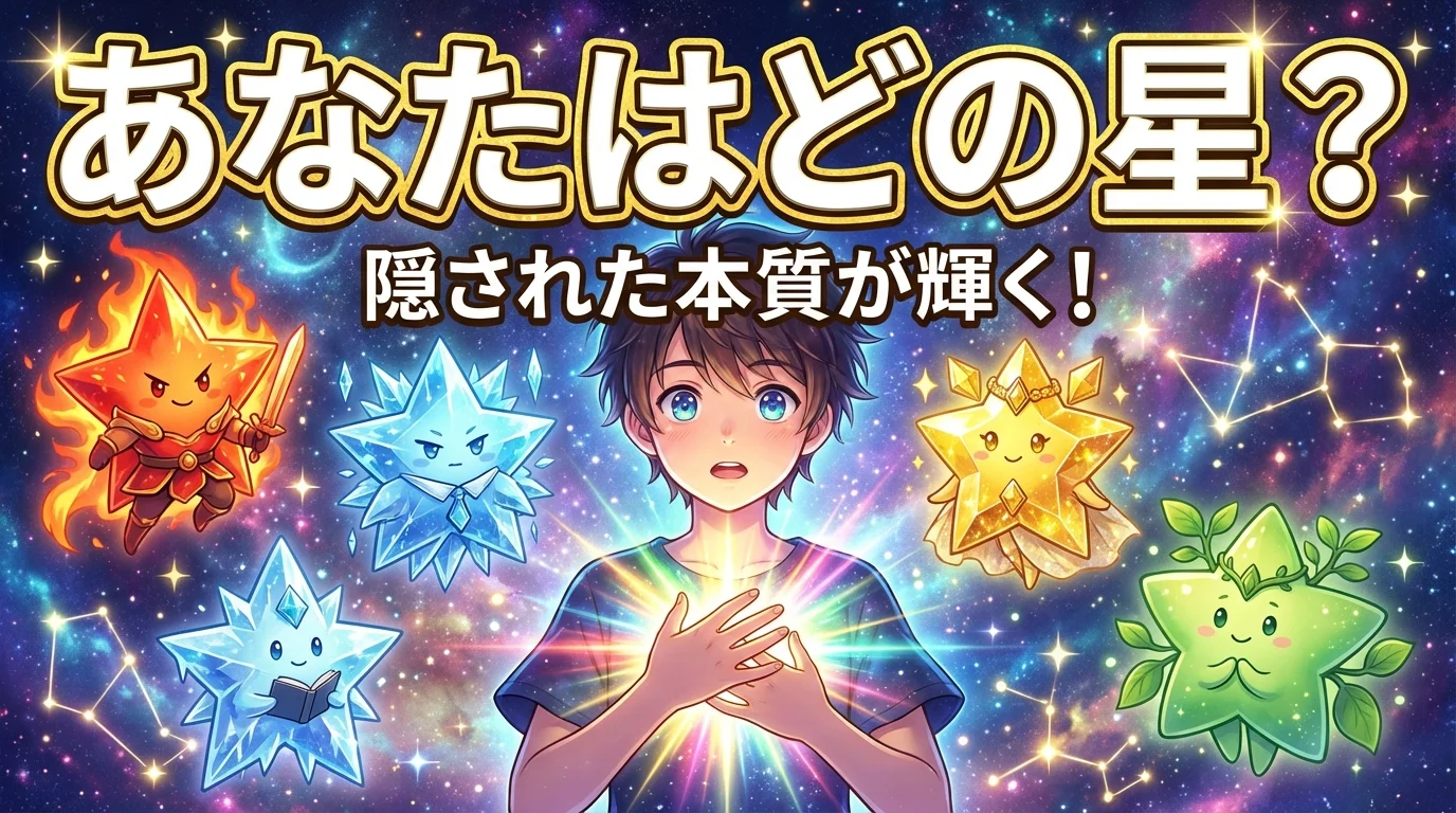 【あなたはどの星？】隠された本質が輝く！ あなたを星に例えると診断